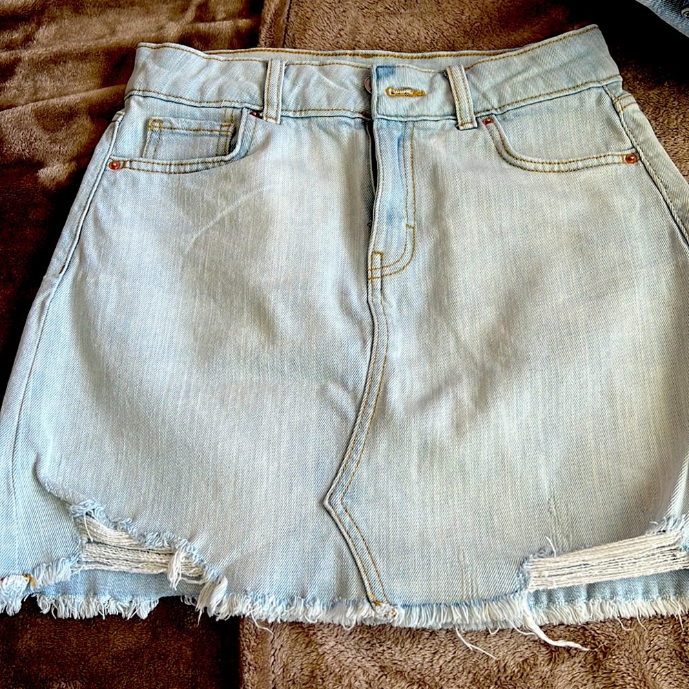 Demin mini skirt